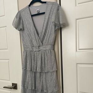 Silver sparkly dress - petite